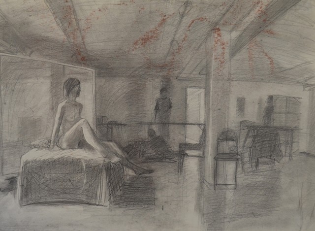 Seated Figure with Glasses