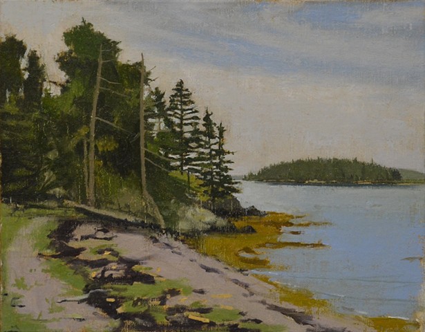 Looking South from Double Beaches with Bear Island in the Distance