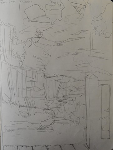 The Path to the Dock from Bebo's (Eliot's) House