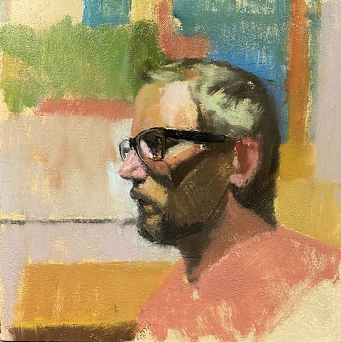 Self Portrait with Orange Shirt