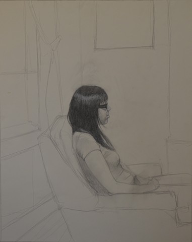 Marissa in the Orange Chair