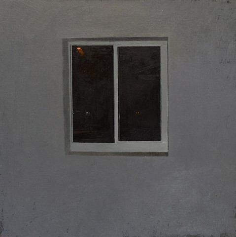 Garage Window at Night