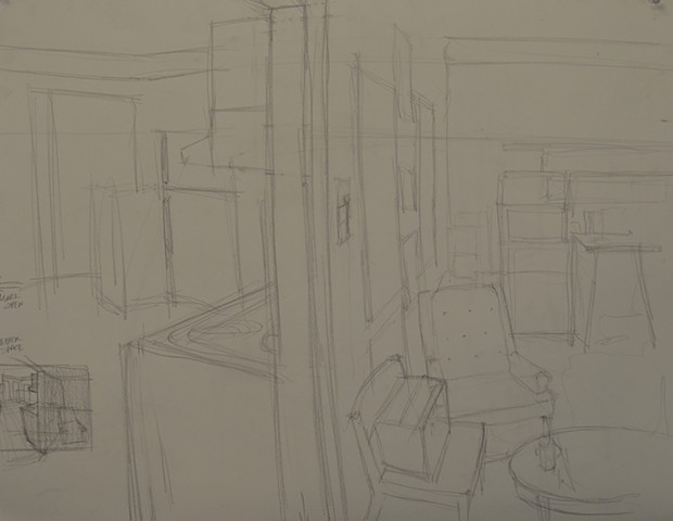 Study of Studio and Kitchen
