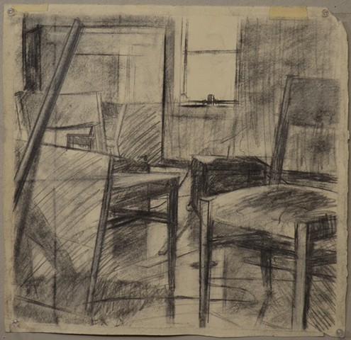 BFA, Ballroom Drawing, Window and Chairs