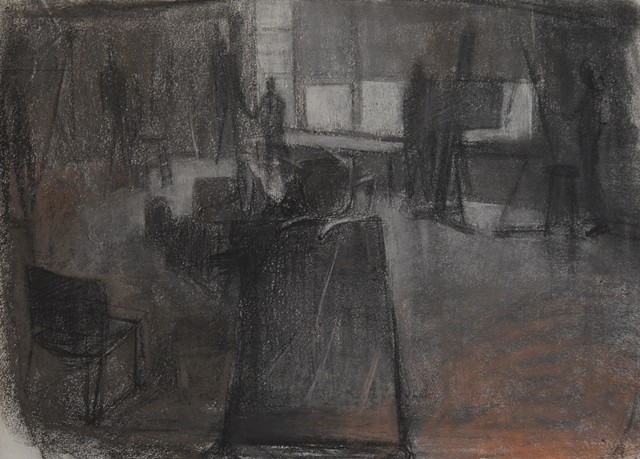 Classroom Interior with Setup