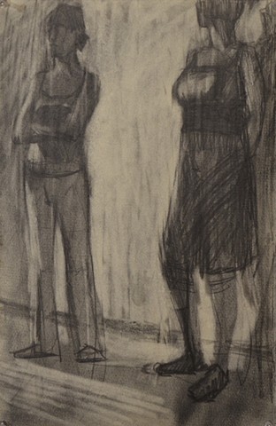 Two Figures, Arms Crossed