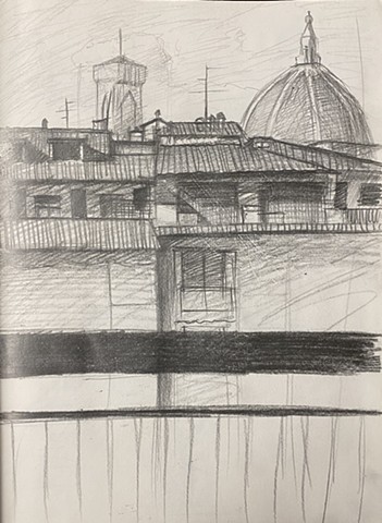 View from Apartment on Borgo San Jacopo, Florence