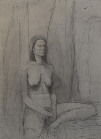 Model Seated in Corner, DCAD
