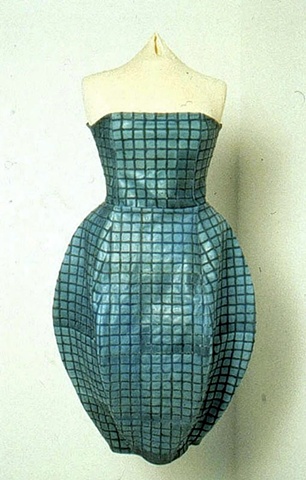 Latex dress, design in latex