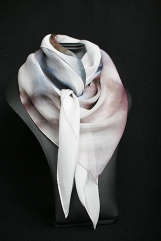 Digitally printet silk scarf