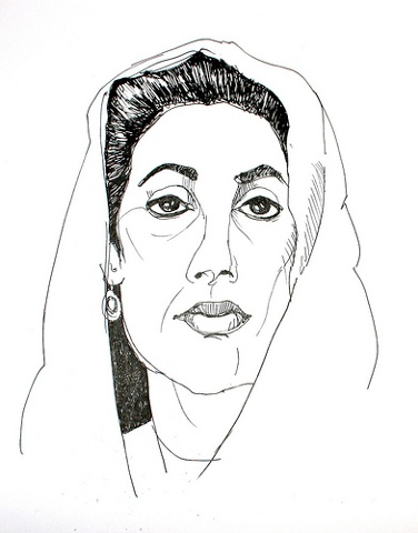 Benazir Bhutto portrait