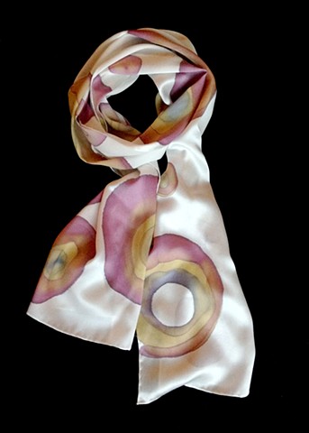 Hand painted silk scarf 