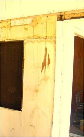 The Walls at he Ettalong house in Mid Demolition
