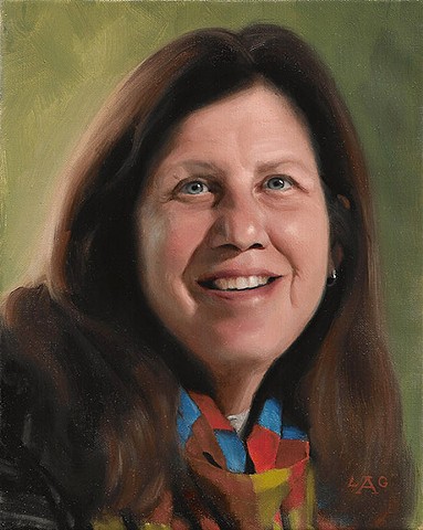 Susan Werk Portrait, fine art portrait, commissioned portrait painting, oil painting, LAG portraiture