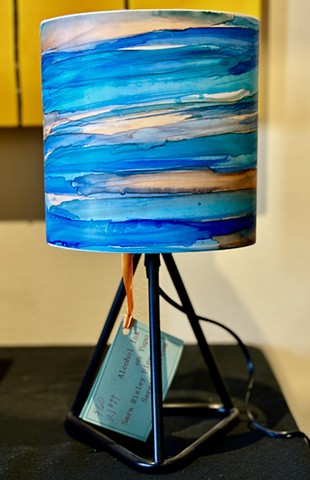 Hand-painted lamp shade