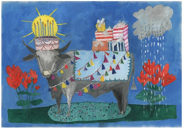 Cow Birthday card