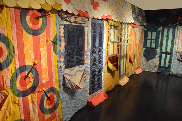 Behind Open Doors: a Quilted Room Installation in the Upper Vault Gallery at the New Bedford Art Museum