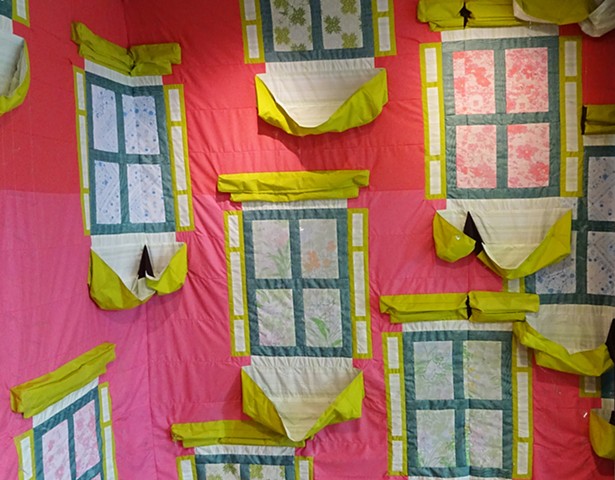 On The Mend : A Quilted Room Installation in the Griffith's Gallery at the St Andrew's School