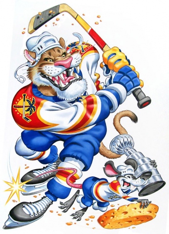 Florida Hockey (with Rat Mascot)