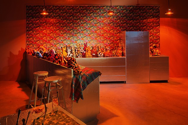 Installation view of Red Room