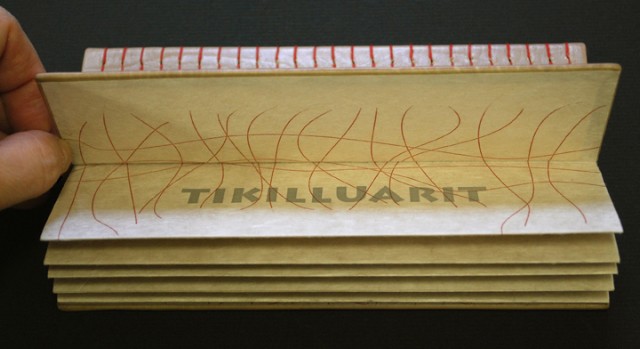 limited edition letterpress printed leather bound book with wooden sound sculpture