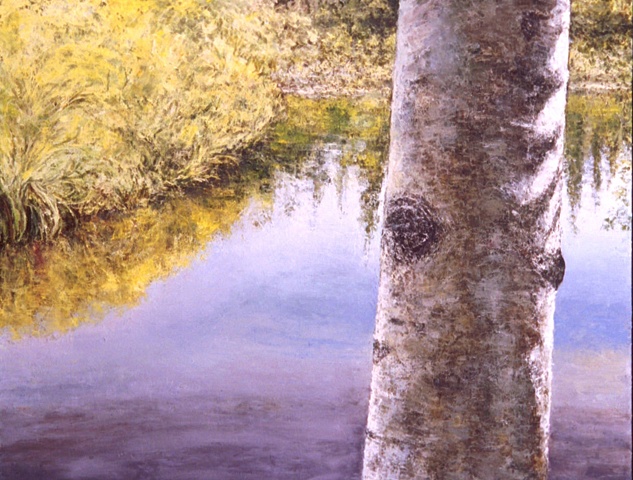 tree landscape oil painting on canvas