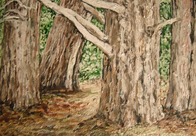 TREE LANDSCAPE OIL PAINTING