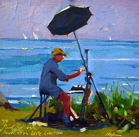 '' Paul Plein Air Painting in Little Compton''
PRIVATE COLLECTION