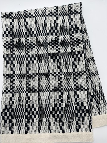 XL Handwoven Hand Towel-Creole Black