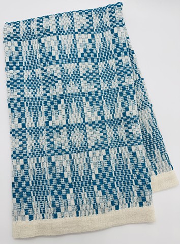 XL Handwoven Hand Towel-Creole Marine Blue