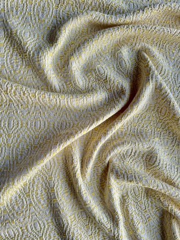 Overshot Baby Blanket - Butter Yellow (100% Cotton)