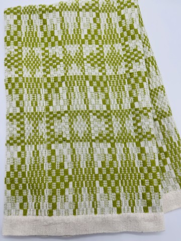XL Handwoven Hand Towel-Lime