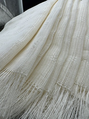 Superfine Linen Shawls (Lace Weave)