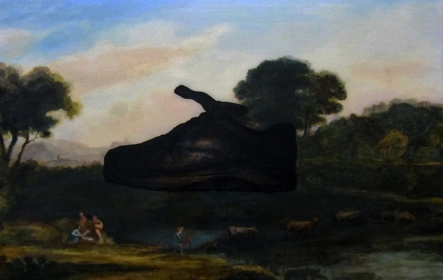 landscape with shoe