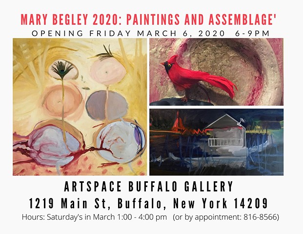 Opening March 6 - Mary Begley 2020: Paintings and Assemblage