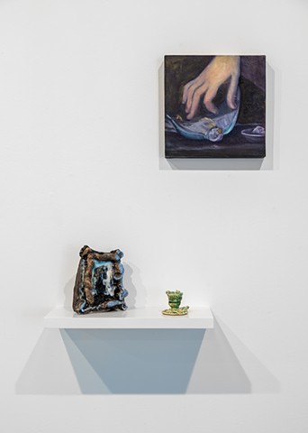 Wall arrangement (Small Bird with desk objects)