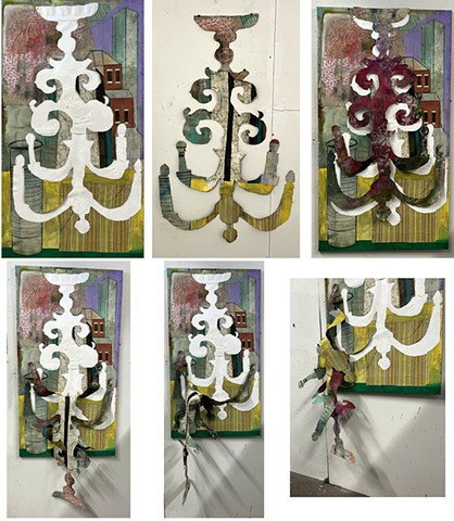 Chandelier in six stages