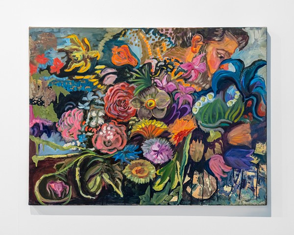 Bouquet's Edge (Man with Flowers)