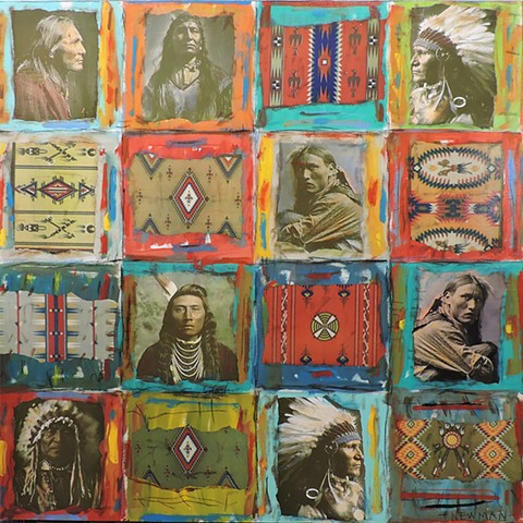 "Native Blankets & Chief"