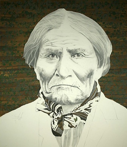 "Geronimo with Leaves"