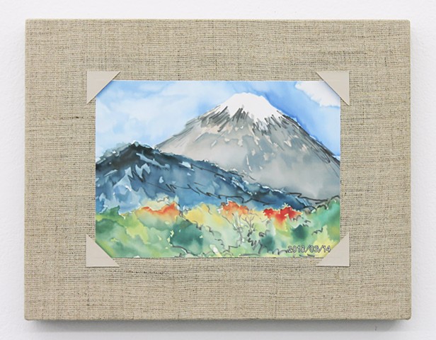 Watercolor of Mt. Fuji