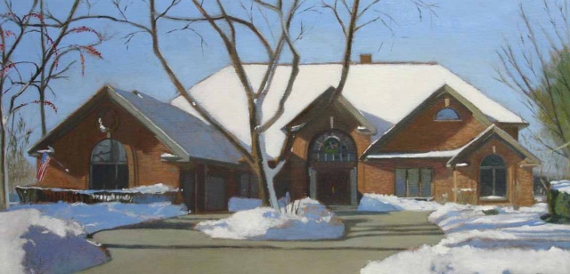 "Park Ridge House in Winter"