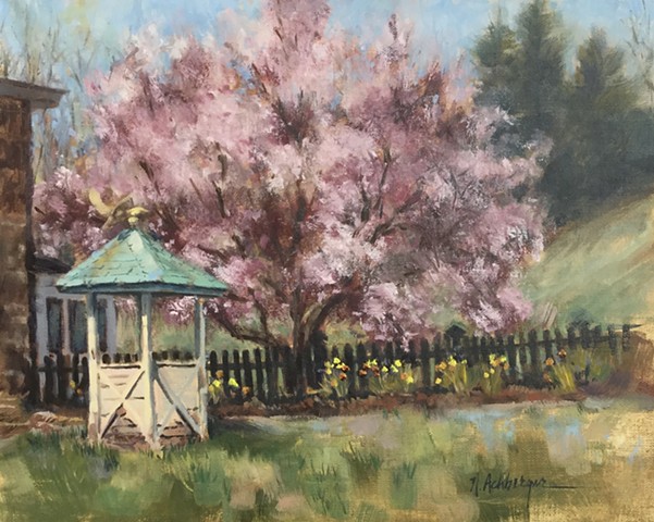 Bloom, Oil on Board, Artwork, Milford, Ohio 