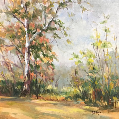 Mist, Oil on Board, Artwork, Milford, Ohio 