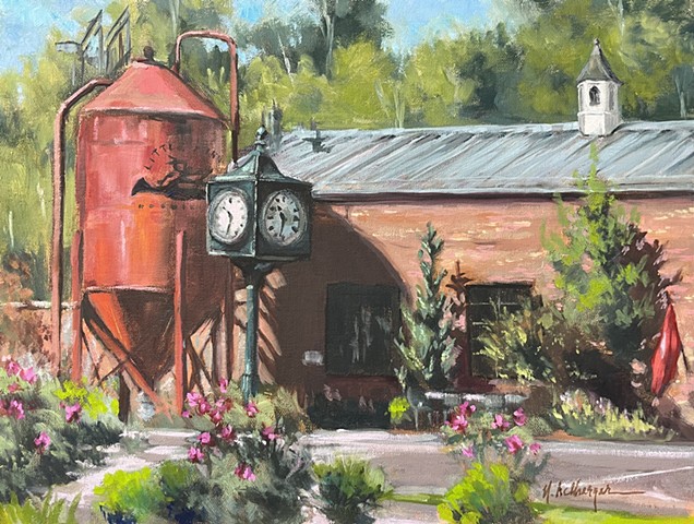 Little Miami Brewing, Oil on Board, Artwork, Milford, Ohio 