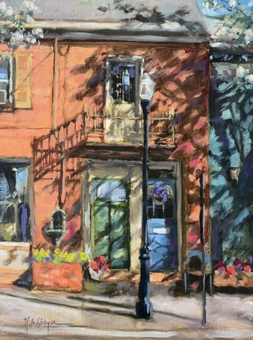 Cozy Quarters, Oil on Board, Artwork, Milford, Ohio 