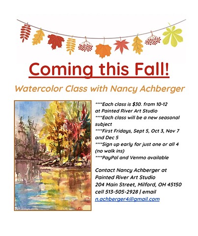 Fall 2025 1st Fridays watercolor class