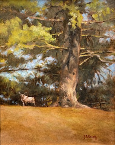 The Sentinel, Oil on Board, Artwork, Milford, Ohio 