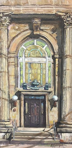 Patina Entry, Oil on Board, Artwork, Milford, Ohio 