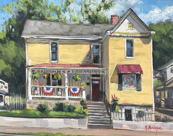 Sunny Afternoon, Oil on Board, Artwork, Milford, Ohio 